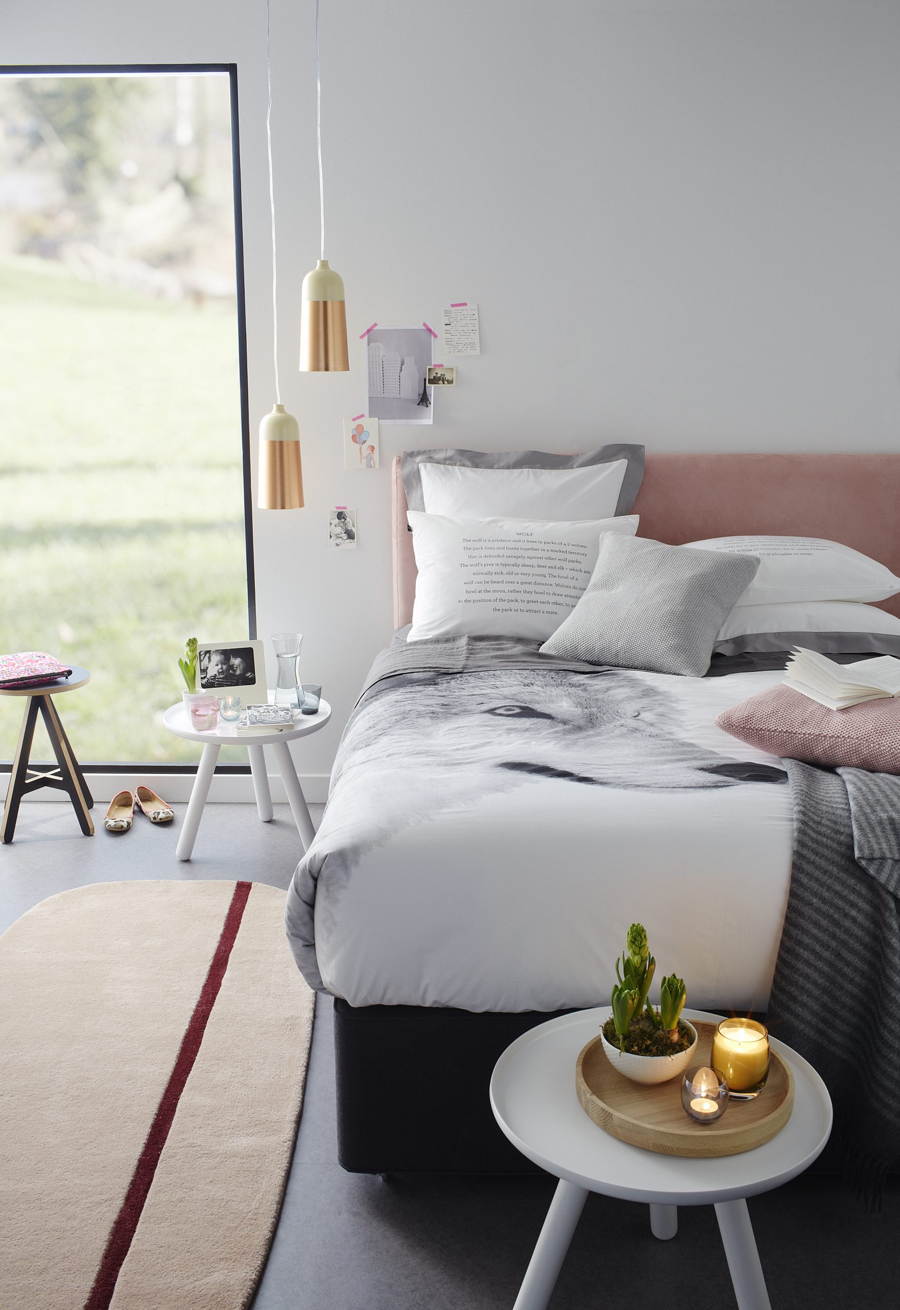 modern white bedroom