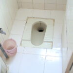 toilet in the floor