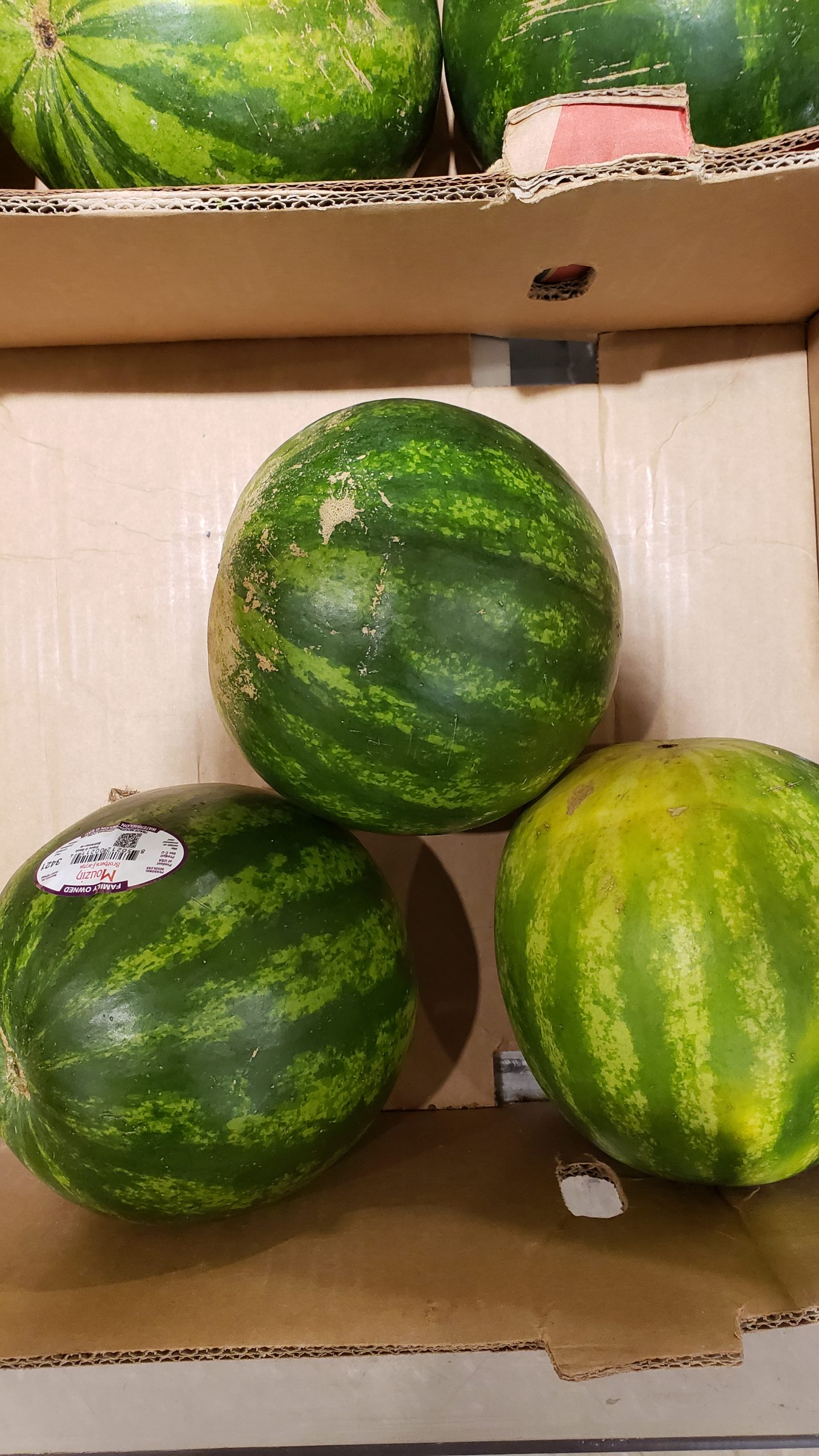 three watermelons