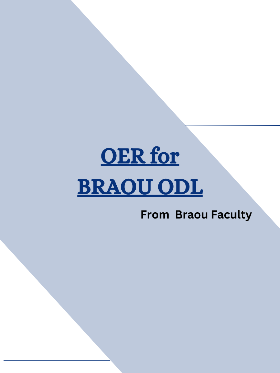 Cover image for OER for BRAOU ODL